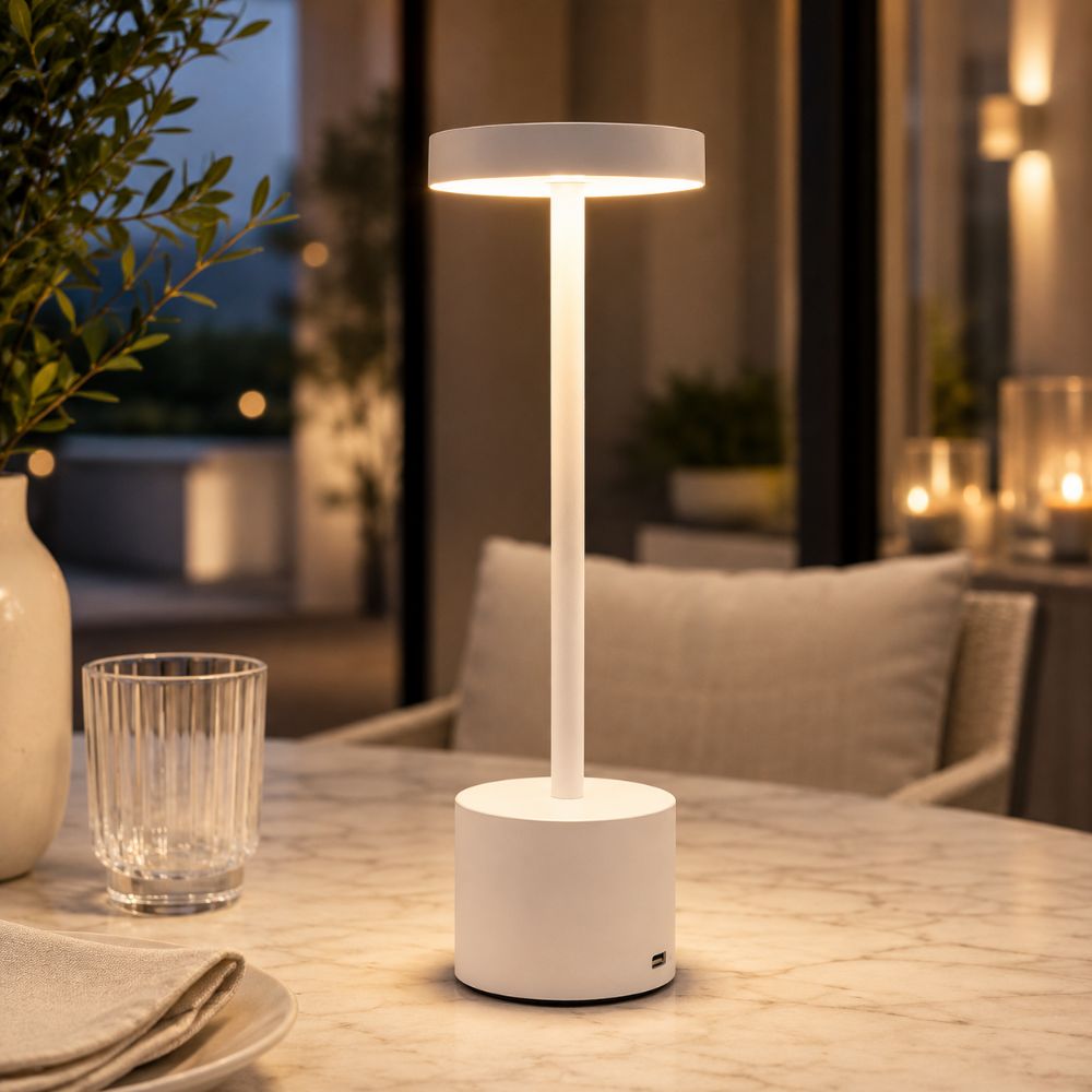 Luminária de Mesa Led Recarregável – Swanlight