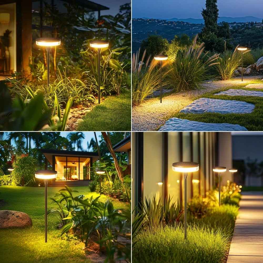 Luminária LED Solar de Balanço - Ilumine exteriores