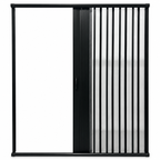 Box Sanfonado Preto 185x130cm – Chega de Banheiro Molhado e Espaço Apertado