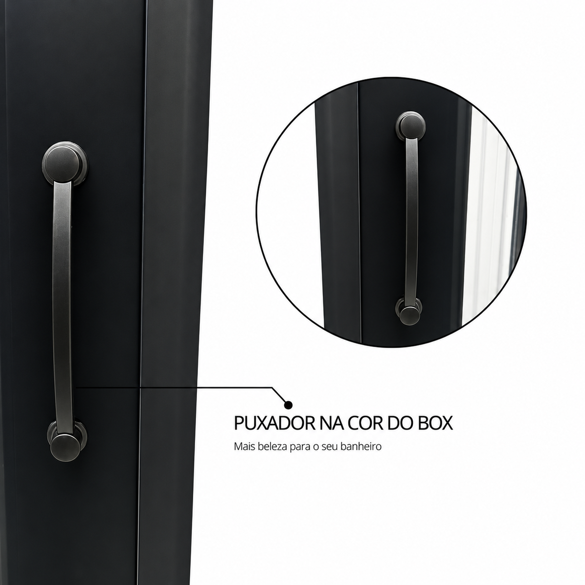 Box Sanfonado Preto 185x130cm – Chega de Banheiro Molhado e Espaço Apertado