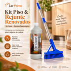 Kit Limpeza Completa para Piso e Rejunte – B-Clean 1L + Escova Telescópica 1,40m