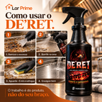 DE'RET Desengordurante Profissional – Remove Gordura Incrustada de Grelhas, Fogões e Coifas