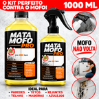 Kit Mata Mofo Pro 1 Litro – Removedor de Mofo e Bolor para Paredes, Tetos, Rejuntes e Banheiros + Borrifador