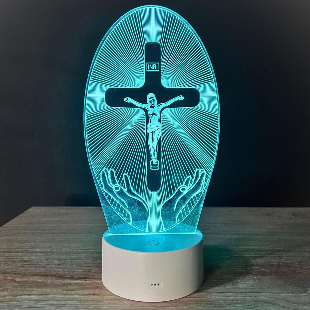 Luminária da Salvação - Decoração Iluminada 16 Cores RGB