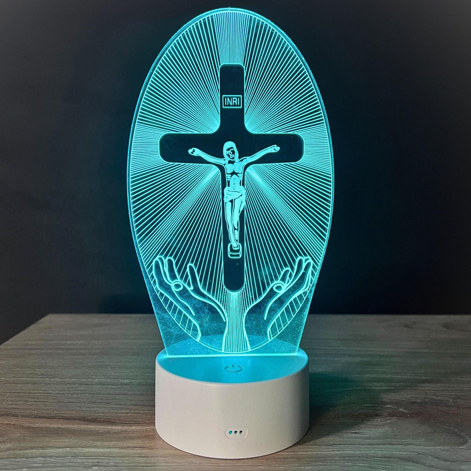 Luminária da Salvação - Decoração Iluminada 16 Cores RGB