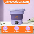UltraClean - Mini Máquina de Lavar Elétrica Portátil Com Cesto Centrífuga - Entrega Grátis