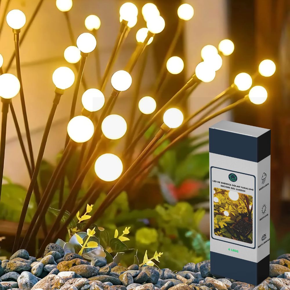 Led de Energia Solar Vagalume - Decore seu Jardim
