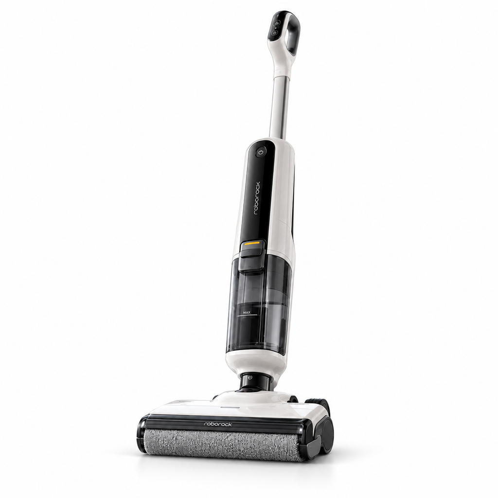 Aspirador de Pó Vertical Roborock F25 RT 3 em 1 – Aspira, Lava e Seca | Sem Fio com Autolimpeza