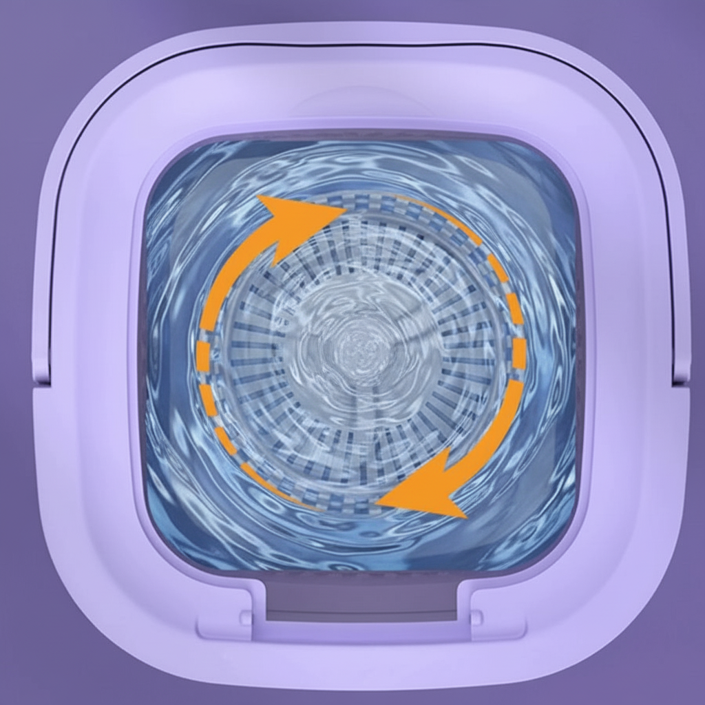 UltraClean - Mini Máquina de Lavar Elétrica Portátil Com Cesto Centrífuga - Entrega Grátis