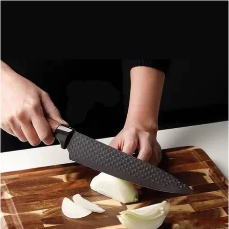 Conjunto De Facas Inox 6 Peças Antiaderente Para Cozinha