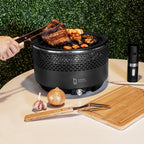 Churrasqueira Portátil a Carvão Sem Fumaça com USB e Bolsa para Churrasco
