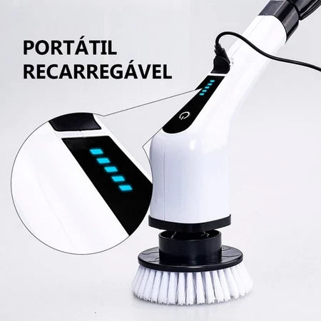 CleanMax - Escova Eletrica de Limpeza 7 em 1 Sem Fio Multiuso Pratica Para Casa - Entrega Grátis