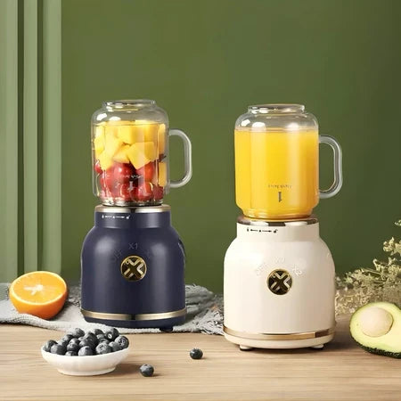 BlenderMix - Mini Liquidificador Portátil Com 10 Lâminas + Brindes Copo Caneca Canudo - Entrega Grátis