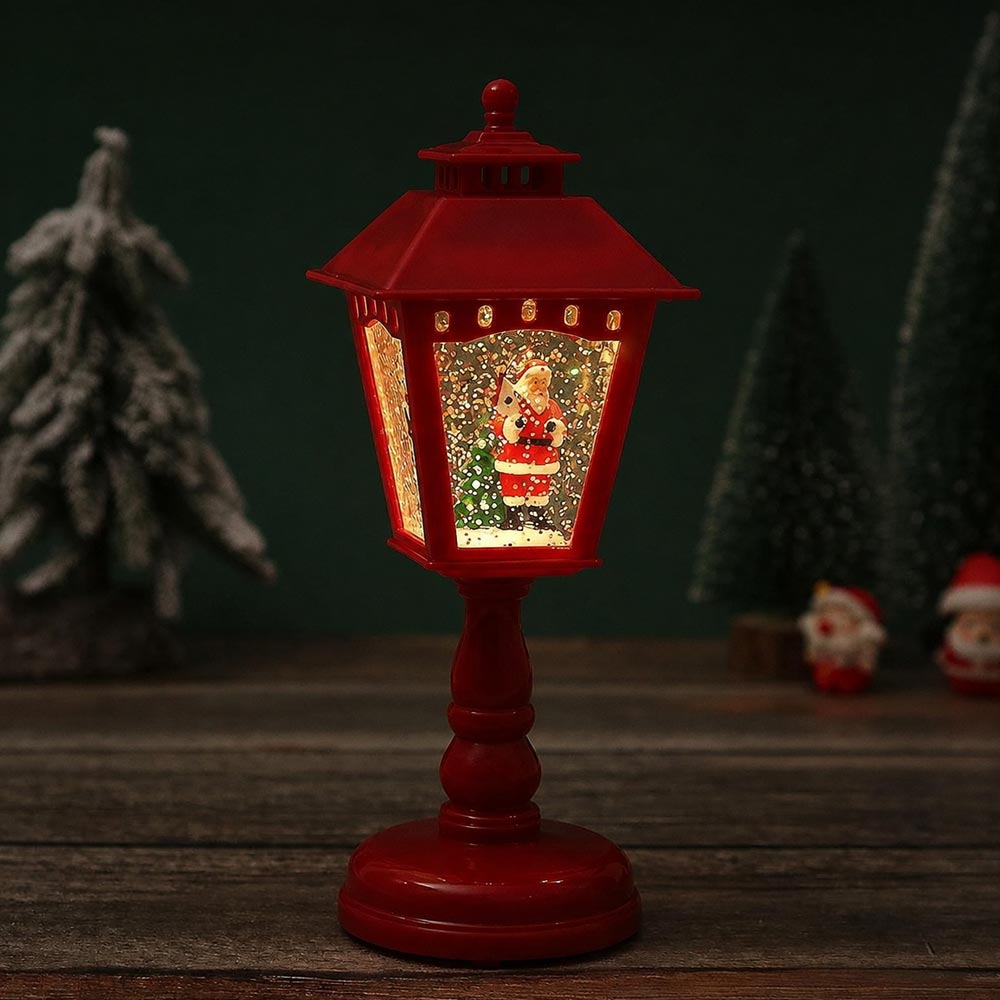 Luminária Natalina Led Lanterna com Efeito Neve – Swanlight